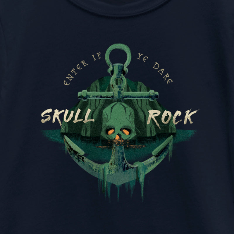 Girl's Peter Pan & Wendy Skull Rock Enter if ye Dare T-Shirt