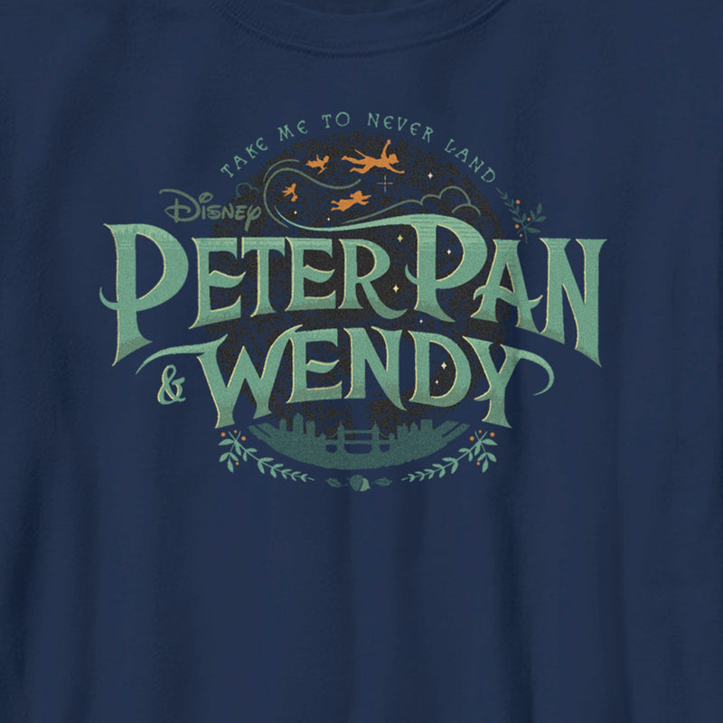 Boy's Peter Pan & Wendy Take Me to Never Land Logo T-Shirt