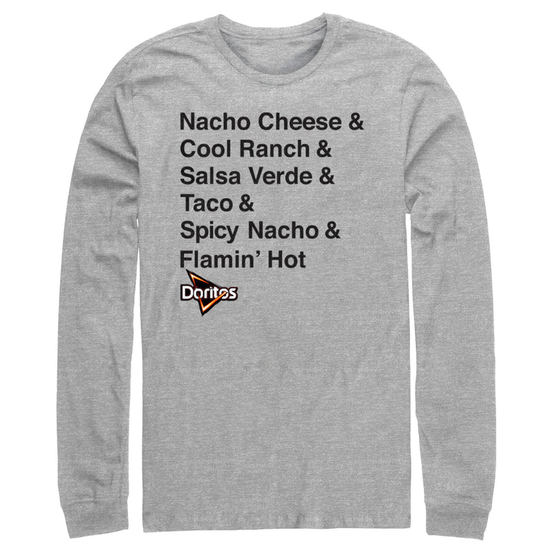 Men's Doritos Flavors Stack Long Sleeve Shirt