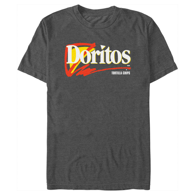 Men's Doritos 90s Logo Grey T-Shirt