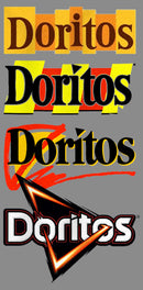 Junior's Doritos Logo Evolution Cowl Neck Sweatshirt