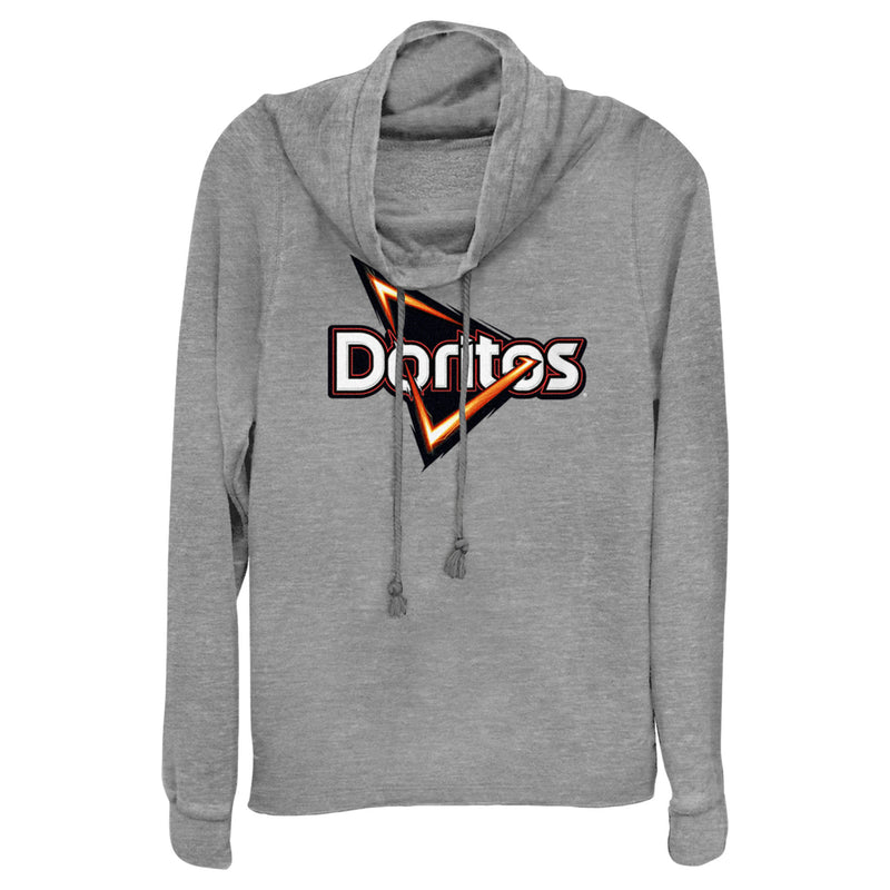 Junior's Doritos Triangle Logo Cowl Neck Sweatshirt