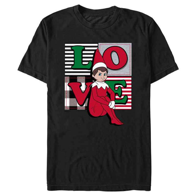 Men's The Elf on the Shelf Plaid Love T-Shirt