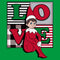 Junior's The Elf on the Shelf Plaid Love T-Shirt