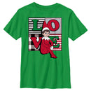 Boy's The Elf on the Shelf Plaid Love T-Shirt