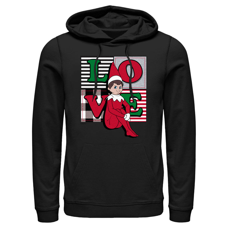 Men's The Elf on the Shelf Plaid Love Pull Over Hoodie