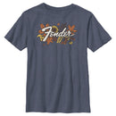 Boy's Fender Fall Leaves Logo T-Shirt