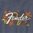 Boy's Fender Fall Leaves Logo T-Shirt