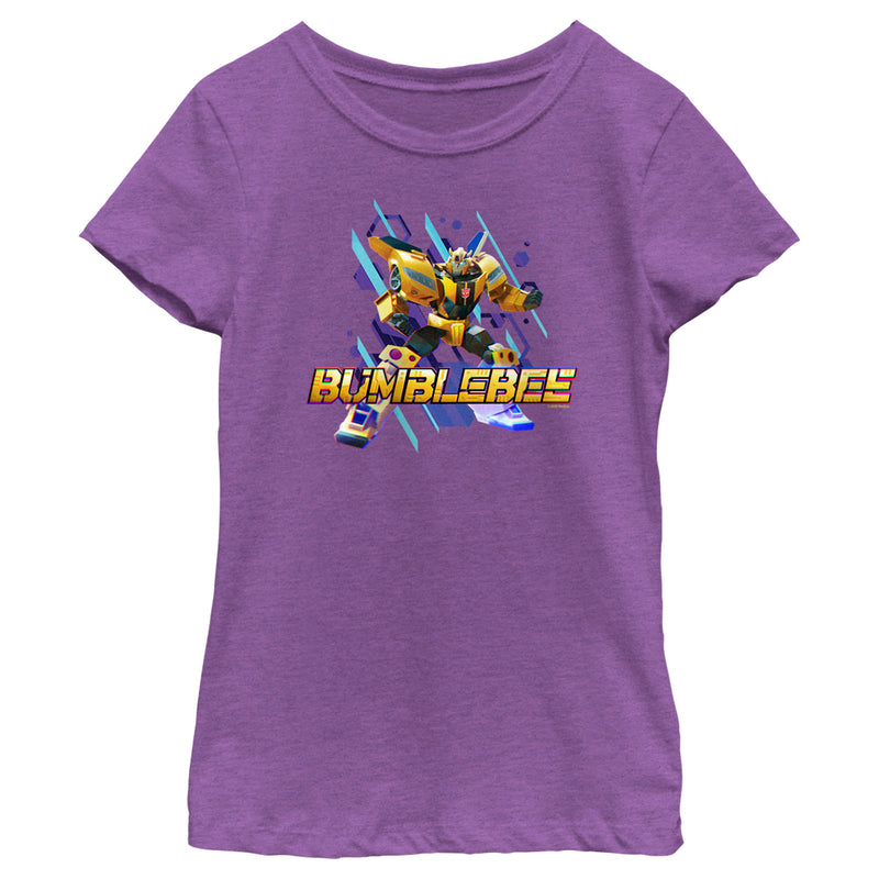 Girl's Transformers: EarthSpark Bumblebee Portrait T-Shirt