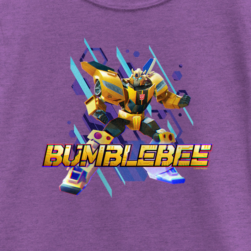 Girl's Transformers: EarthSpark Bumblebee Portrait T-Shirt