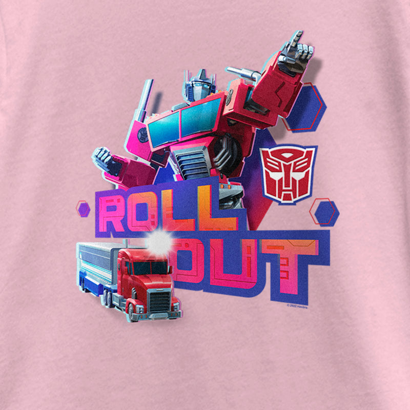 Girl's Transformers: EarthSpark Optimus Prime Roll Out T-Shirt