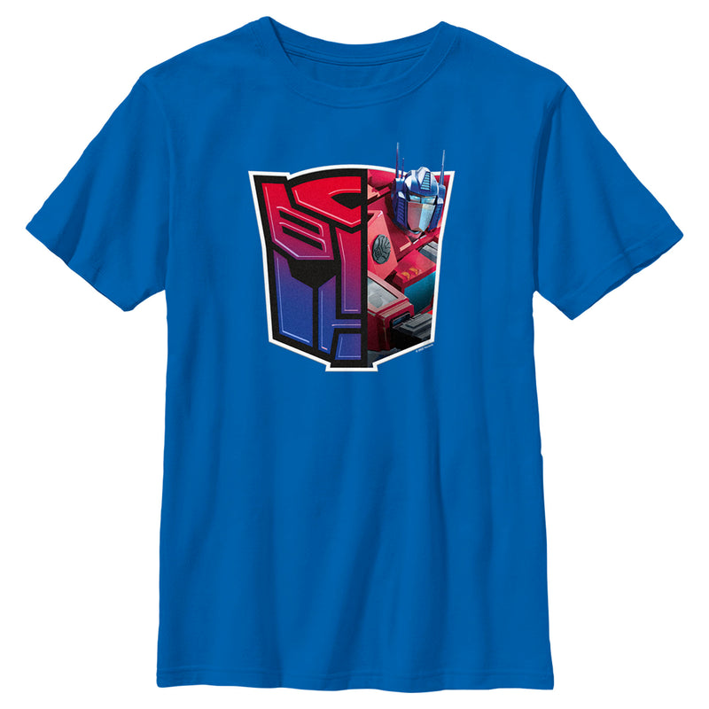 Boy's Transformers: EarthSpark Optimus Prime Autobots Logo T-Shirt