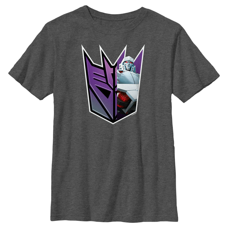 Boy's Transformers: EarthSpark Megatron Decepticon Logo T-Shirt