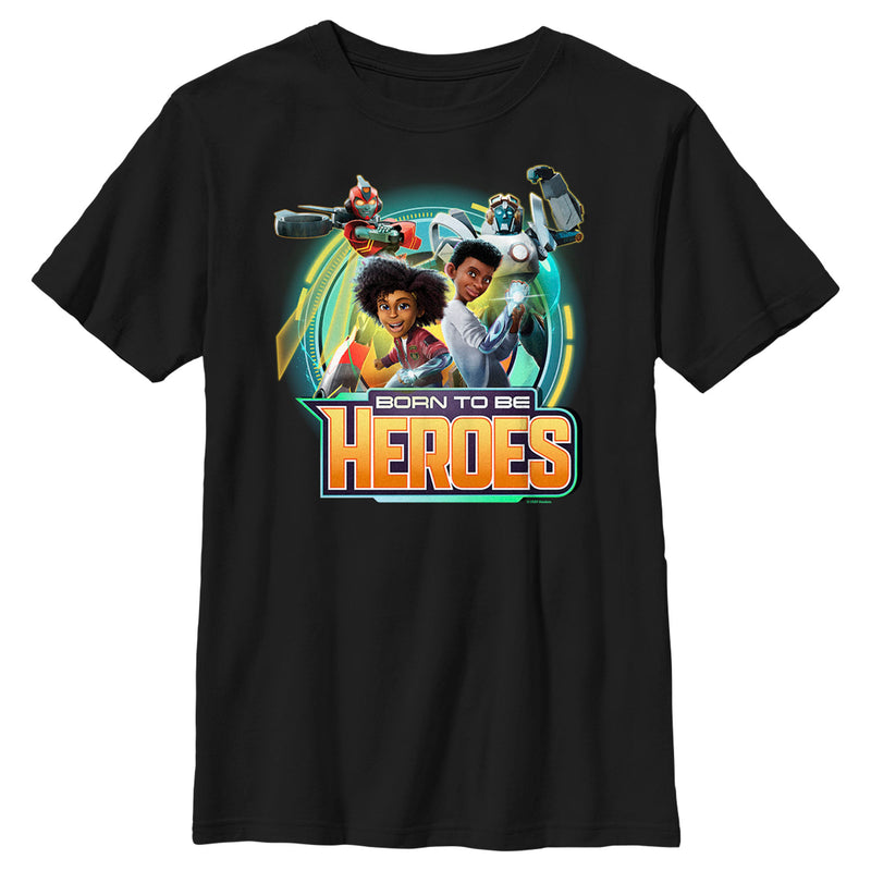 Boy's Transformers: EarthSpark Born To Be Heroes T-Shirt