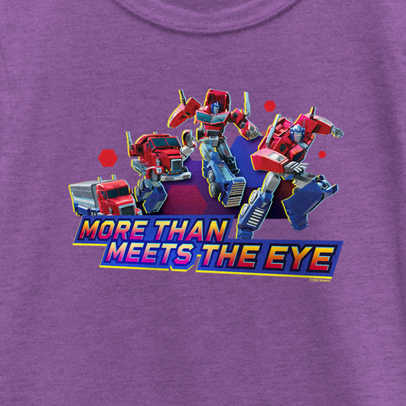 Girl's Transformers: EarthSpark Optimus More Than Meets the Eye T-Shirt