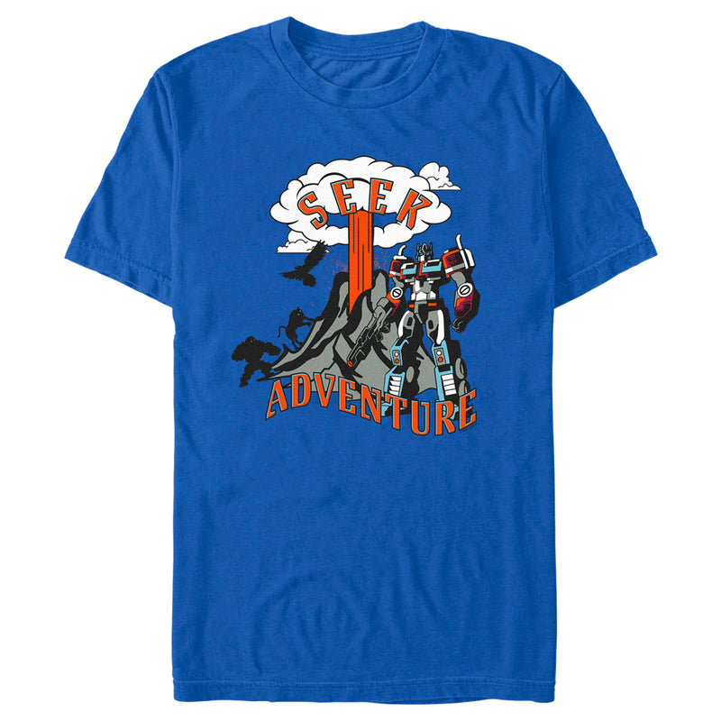 Men's Transformers: Rise of the Beasts Optimus Prime Seek Adventure T-Shirt