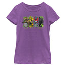 Girl's Transformers: Rise of the Beasts Movie Logo Character Squares T-Shirt