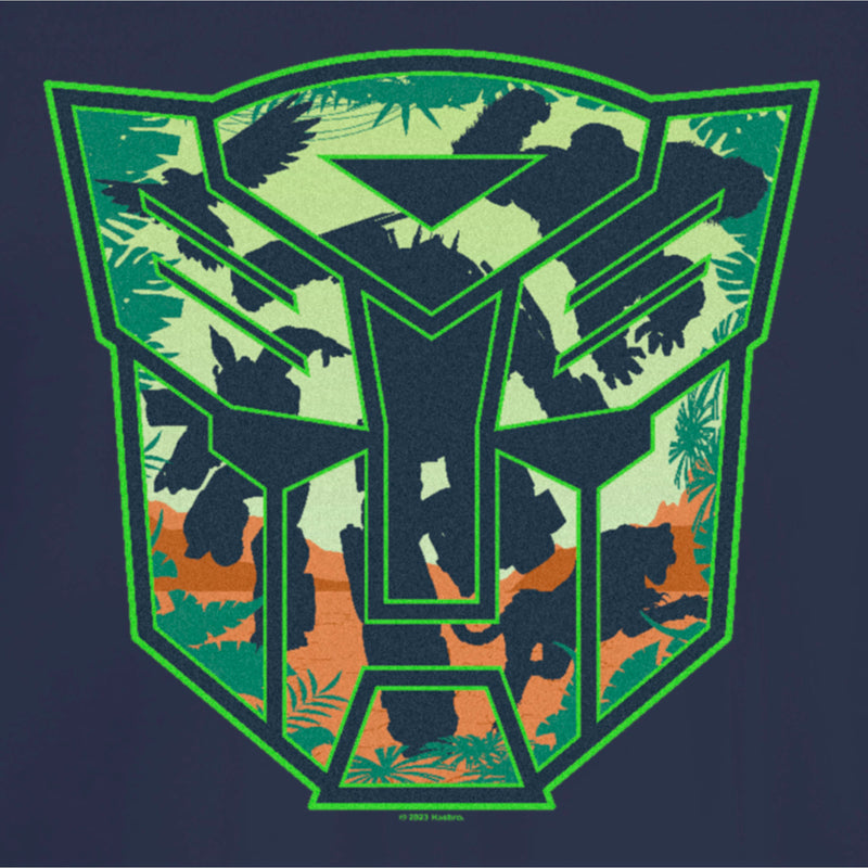 Junior's Transformers: Rise of the Beasts Autobot Jungle Logo T-Shirt