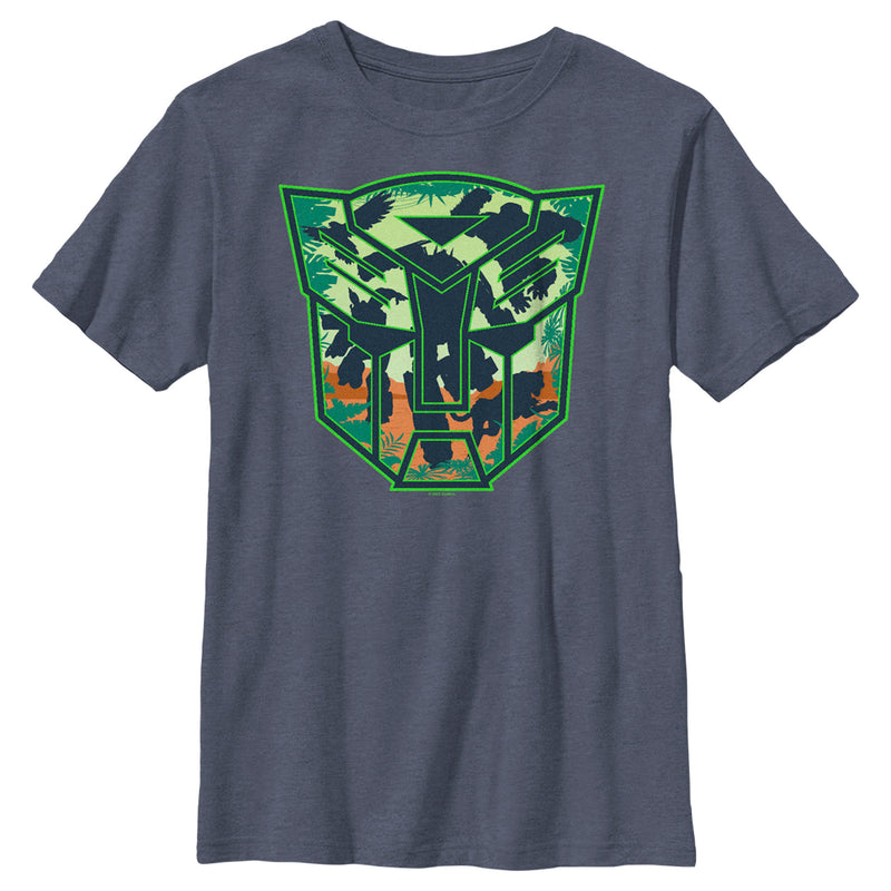 Boy's Transformers: Rise of the Beasts Autobot Jungle Logo T-Shirt