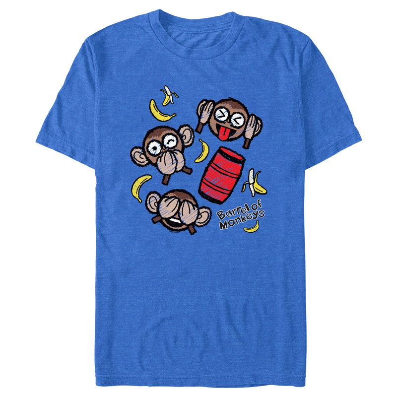 Men's Barrel of Monkeys Funny Faces T-Shirt