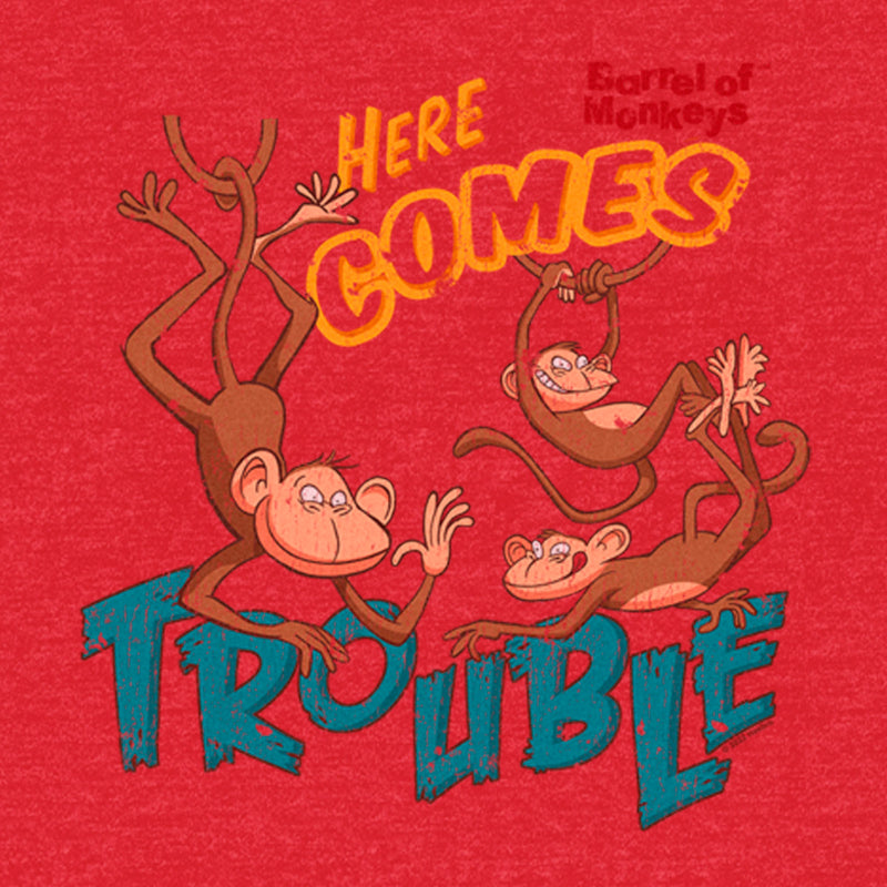 Men's Barrel of Monkeys Here Comes Trouble T-Shirt