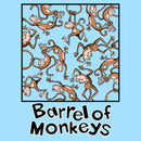 Men's Barrel of Monkeys Hanging Around Portrait T-Shirt