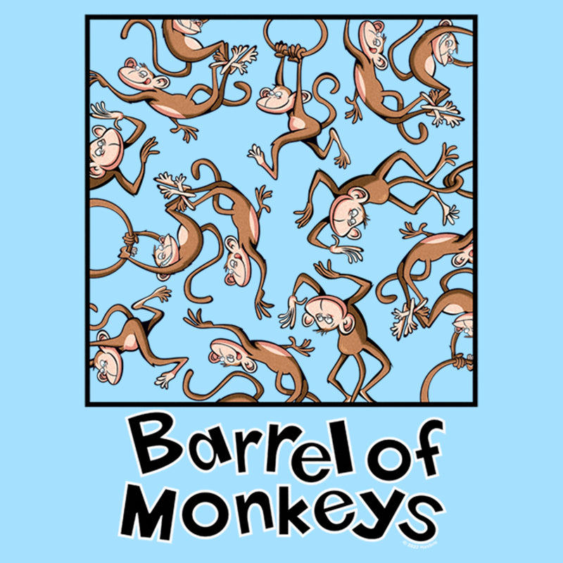 Men's Barrel of Monkeys Hanging Around Portrait T-Shirt