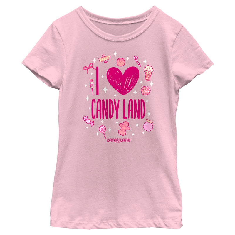 Girl's Candy Land Love Doodles T-Shirt