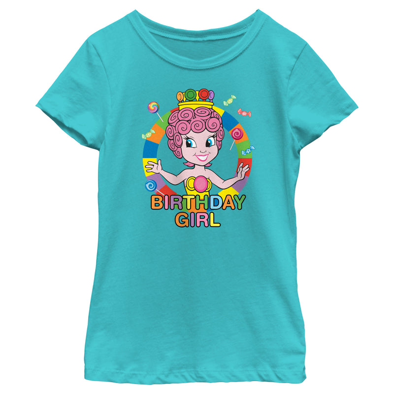 Girl's Candy Land Princess Lolly Birthday Girl T-Shirt