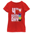 Girl's Furby Colorful Birhtday Line up T-Shirt