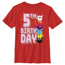 Boy's Furby Colorful Birhtday Line up T-Shirt