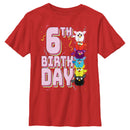 Boy's Furby Colorful Birhtday Line up T-Shirt