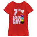 Girl's Furby Colorful Birhtday Line up T-Shirt