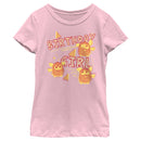 Girl's Furby Birthday Girl Sketch T-Shirt