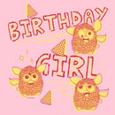 Girl's Furby Birthday Girl Sketch T-Shirt