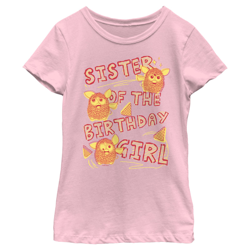 Girl's Furby Sister of the Birthday Girl T-Shirt