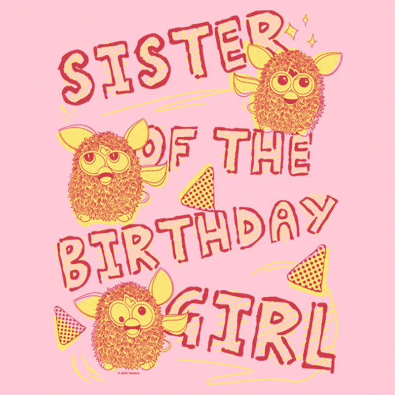 Girl's Furby Sister of the Birthday Girl T-Shirt