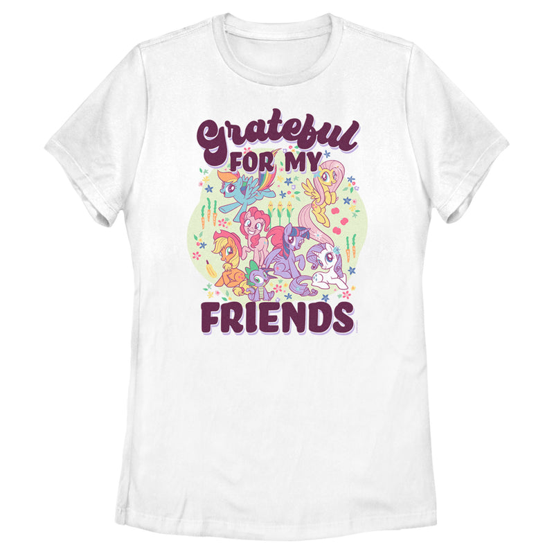 Women's My Little Pony: Friendship is Magic Grateful for my Friends T-Shirt