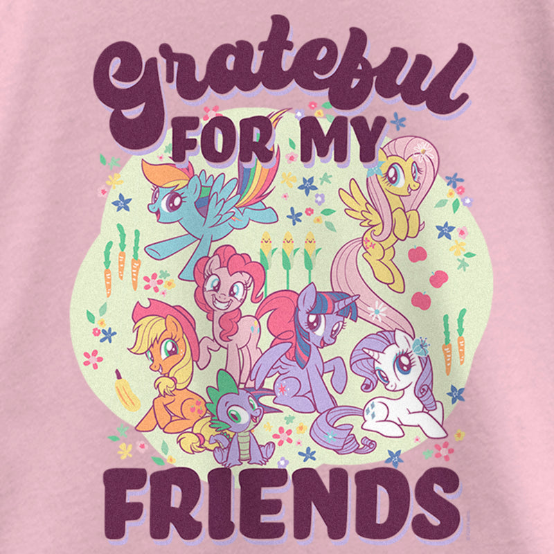Girl's My Little Pony: Friendship is Magic Grateful for my Friends T-Shirt