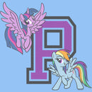 Toddler's My Little Pony: Friendship is Magic Rainbow Dash and Twilight Sparkle Collegiate T-Shirt