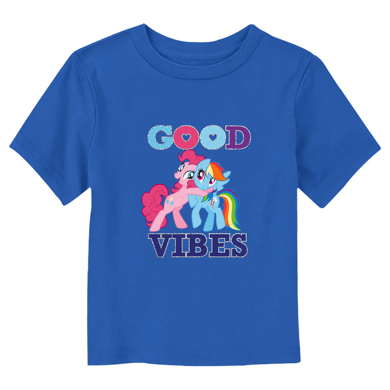 Toddler's My Little Pony: Friendship is Magic Pinkie Pie and Rainbow Dash Good Vibes T-Shirt