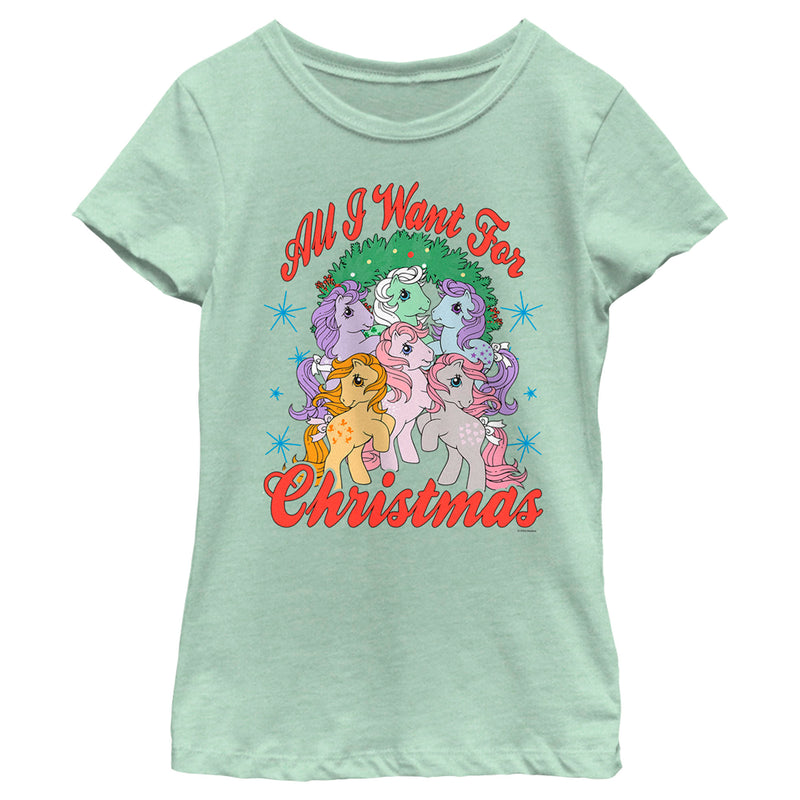 Girl's My Little Pony All I want for Christmas T-Shirt