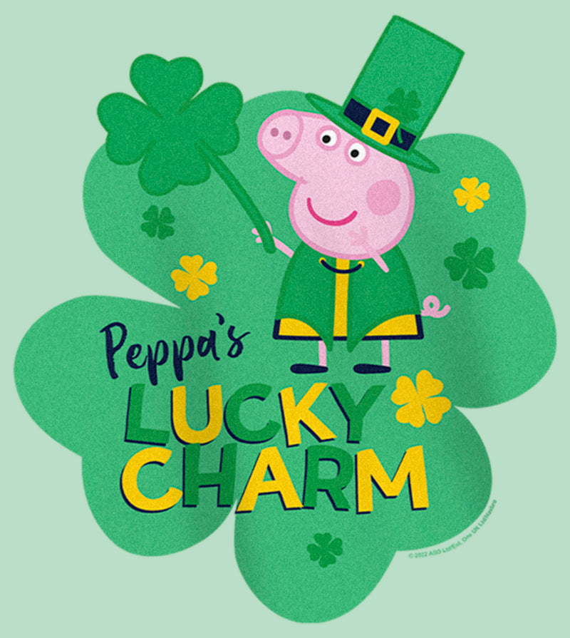 Girl's Peppa Pig St. Patrick's Day Lucky Charm T-Shirt