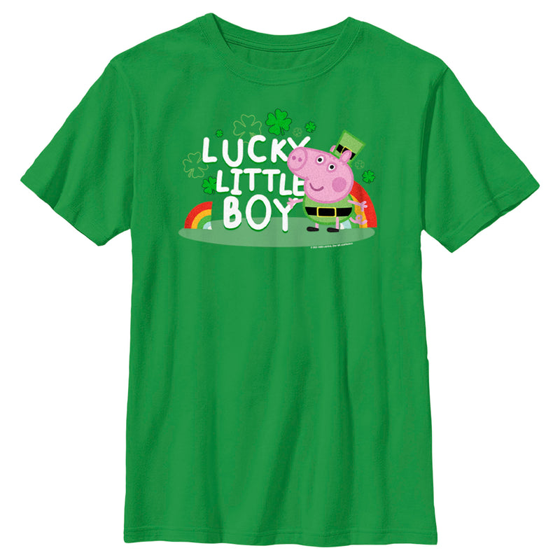 Boy's Peppa Pig George Lucky Little Boy T-Shirt