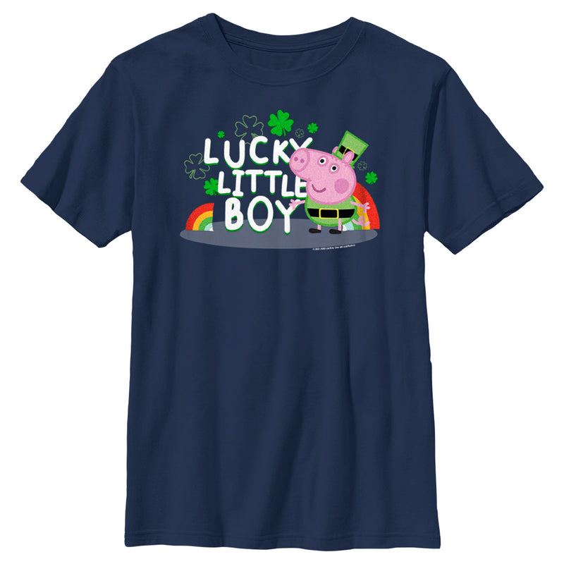 Boy's Peppa Pig George Lucky Little Boy T-Shirt