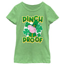 Girl's Peppa Pig St. Patrick's Day Just Here for the Shenanigans T-Shirt