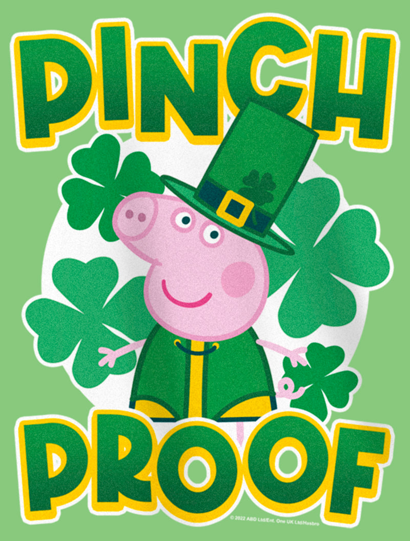 Girl's Peppa Pig St. Patrick's Day Just Here for the Shenanigans T-Shirt