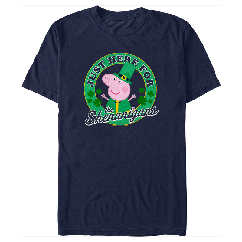 Men's Peppa Pig Just Here for the Shenanigans T-Shirt