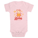 Infant's Peppa Pig Flower Power Love Onesie