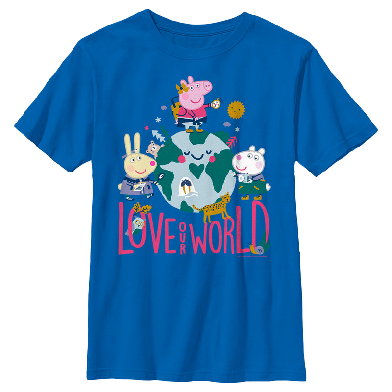 Boy's Peppa Pig Love Our World T-Shirt